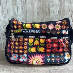 LeSportsac Floral Print Women's Bag - Multicolor Crossbody Small Hobo Style